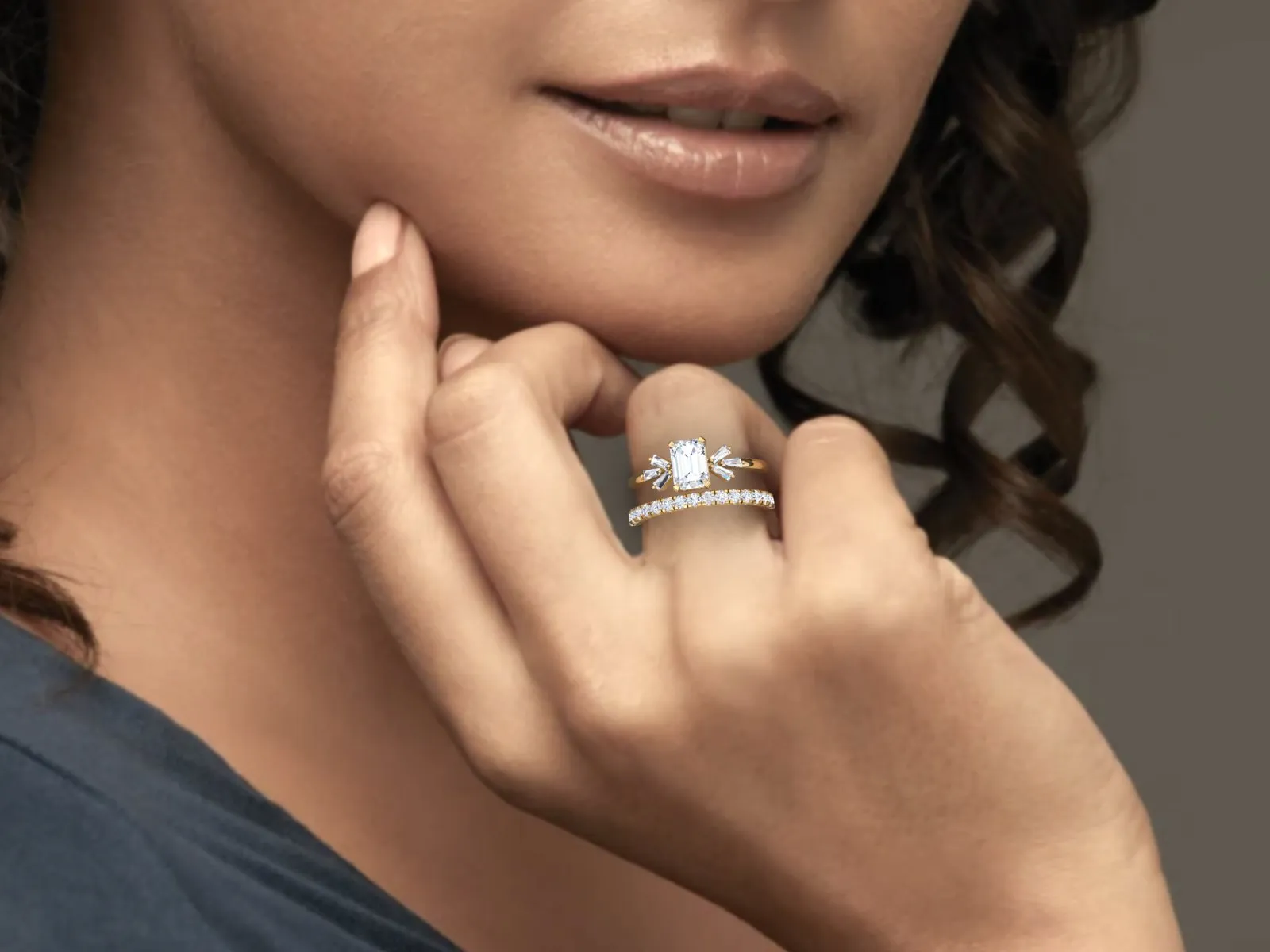 1.00 Carat F/VVS1 Emerald Cut Lab Grown Diamond Solitaire Engagement Ring