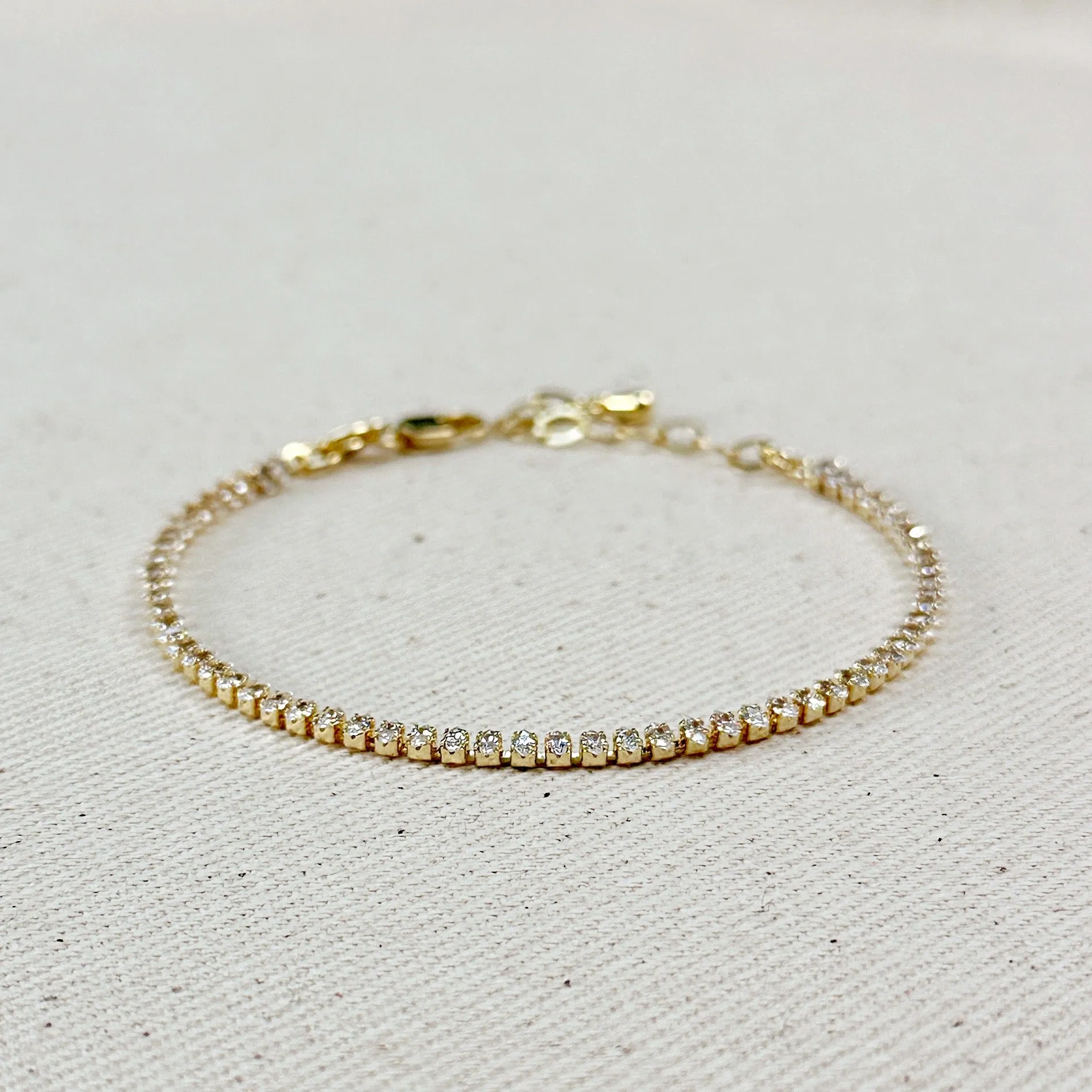 18k Gold Filled Marquise Tennis Bracelet