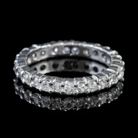 Antique Edwardian Diamond Full Eternity Ring 2Ct Diamond 18Ct Gold Circa 1915