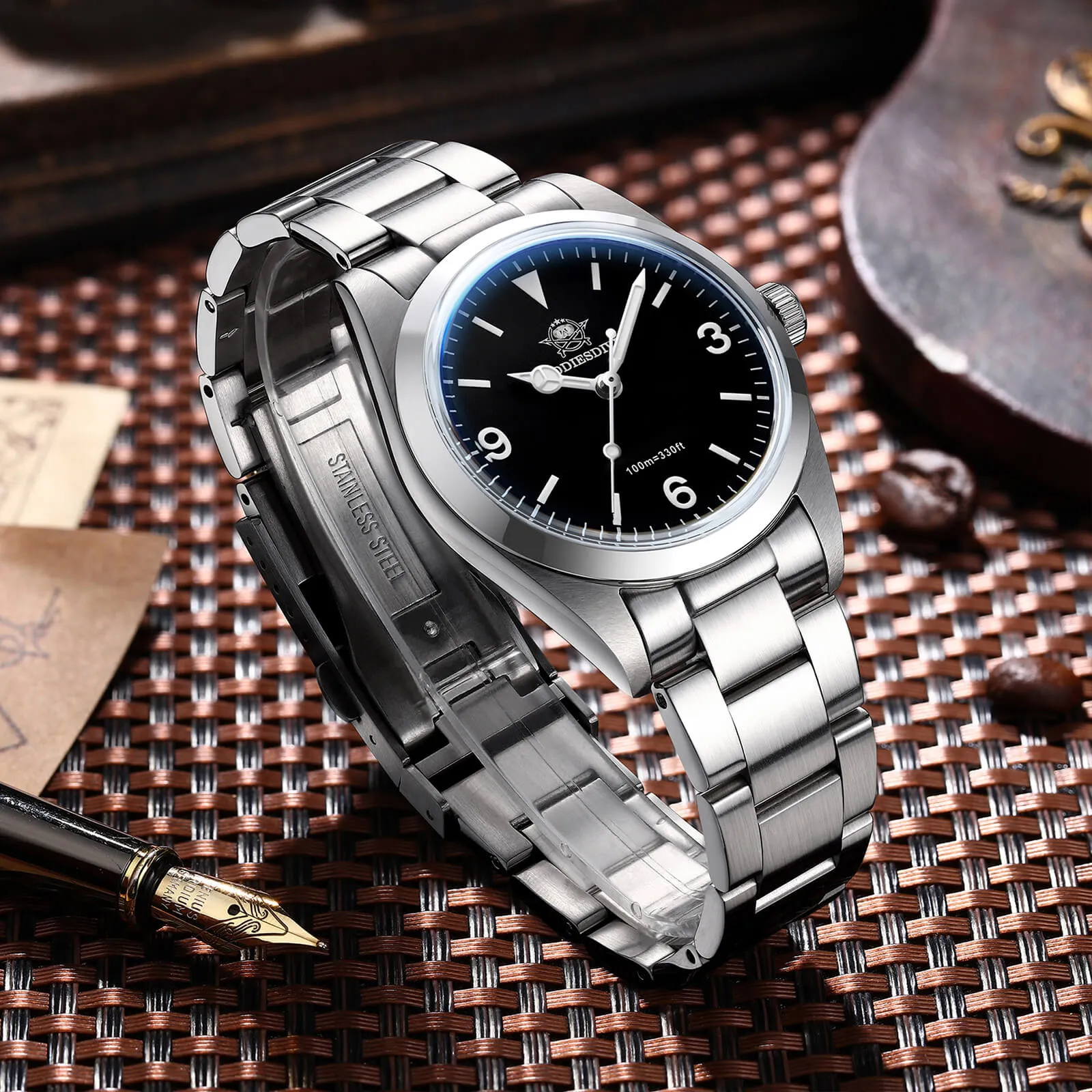 ★Black Friday★ADDIESDIVE 36mm Explore Dive Watch VH31 Quartz Watch AD2023-1