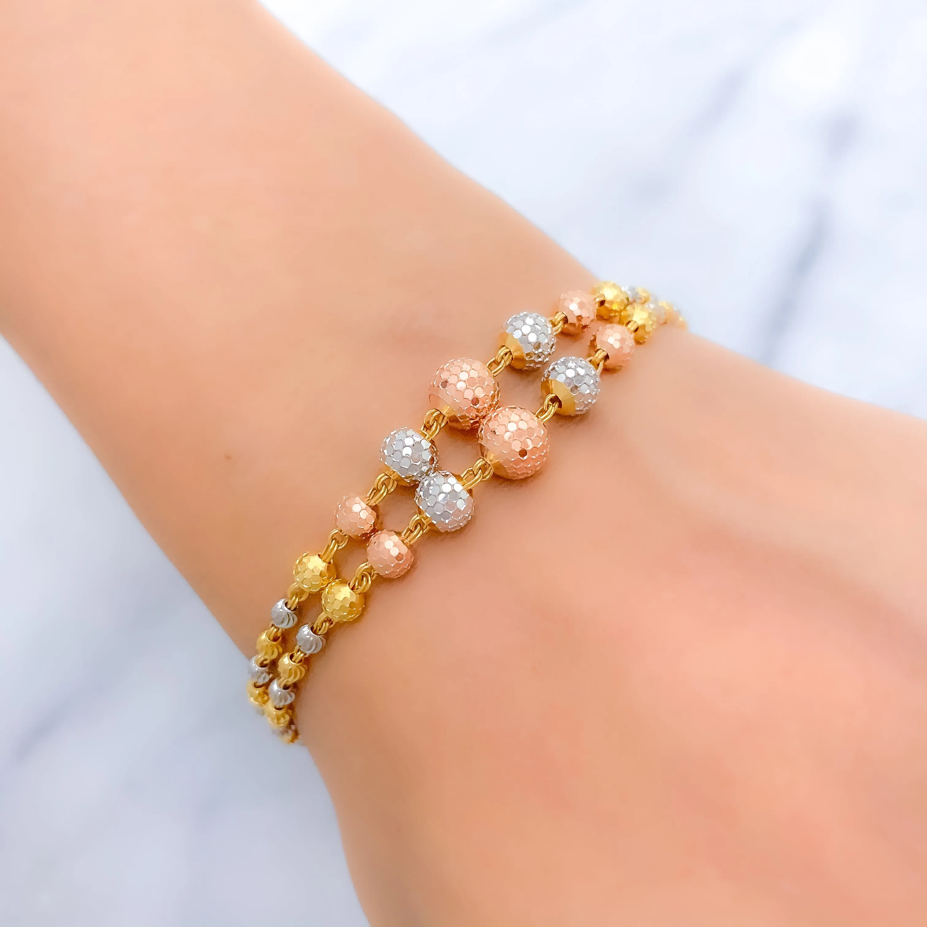 Blush Disco Ball Bracelet