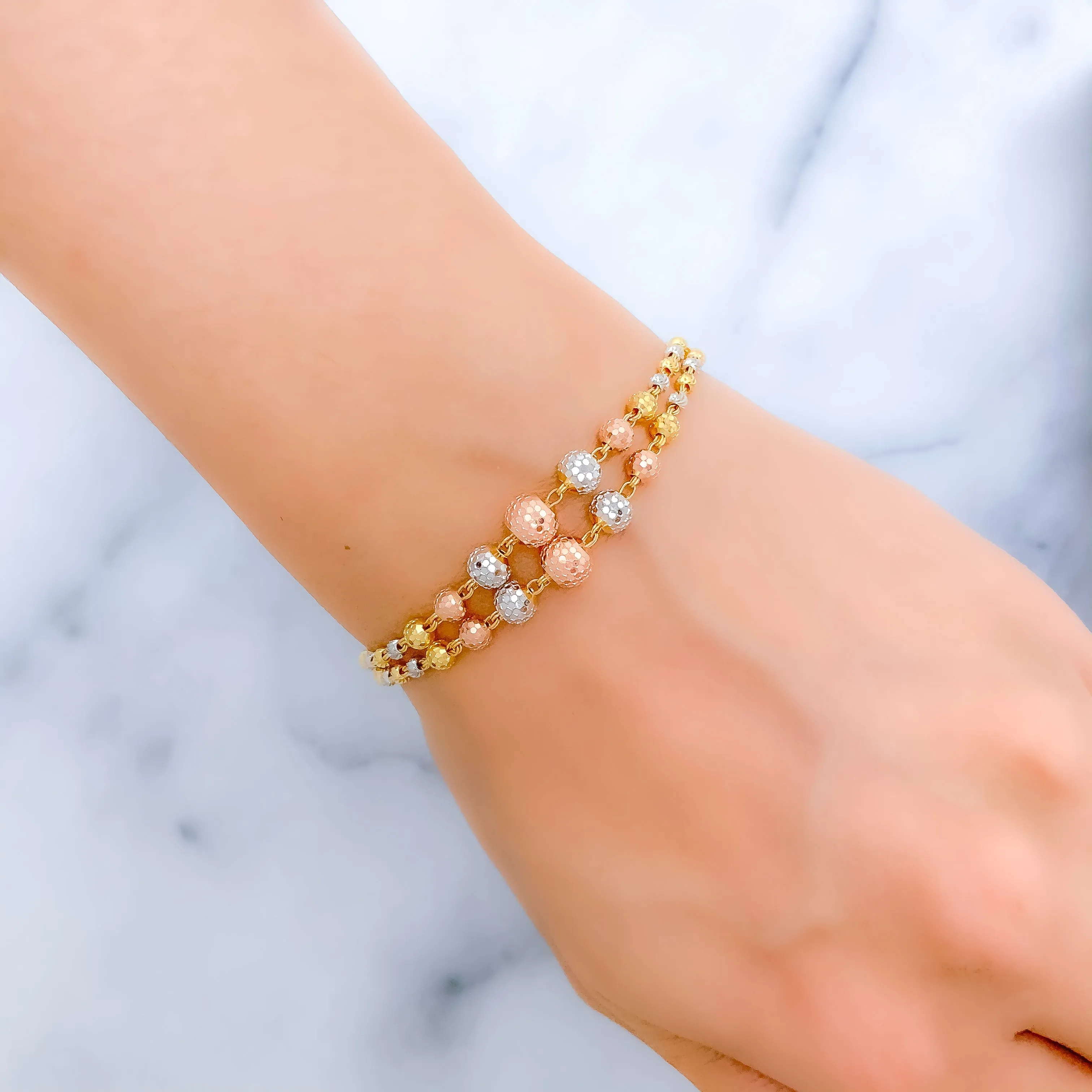 Blush Disco Ball Bracelet