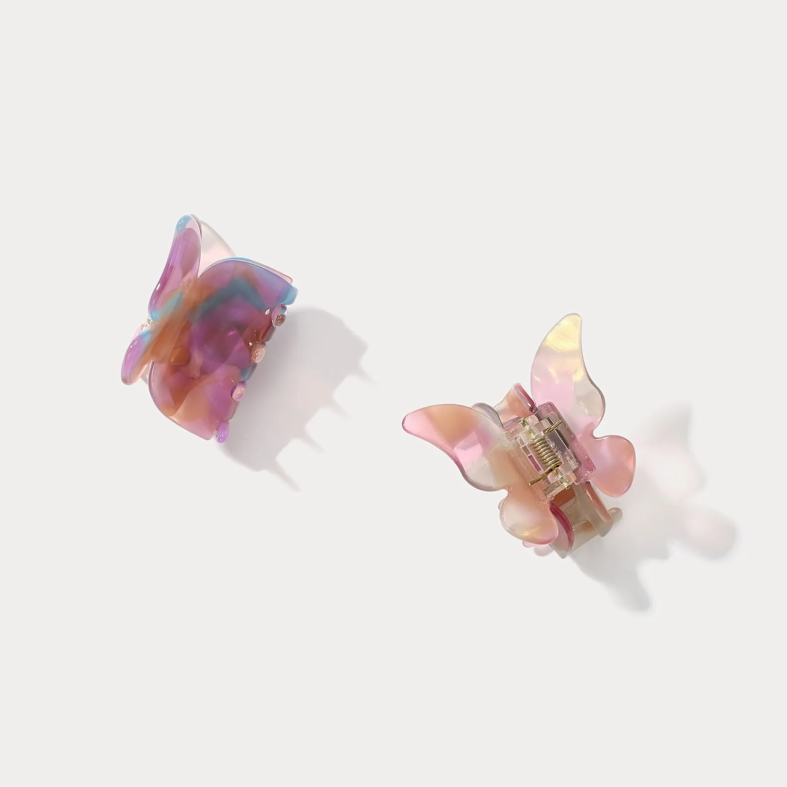 Butterfly Colorblock Claw Clips
