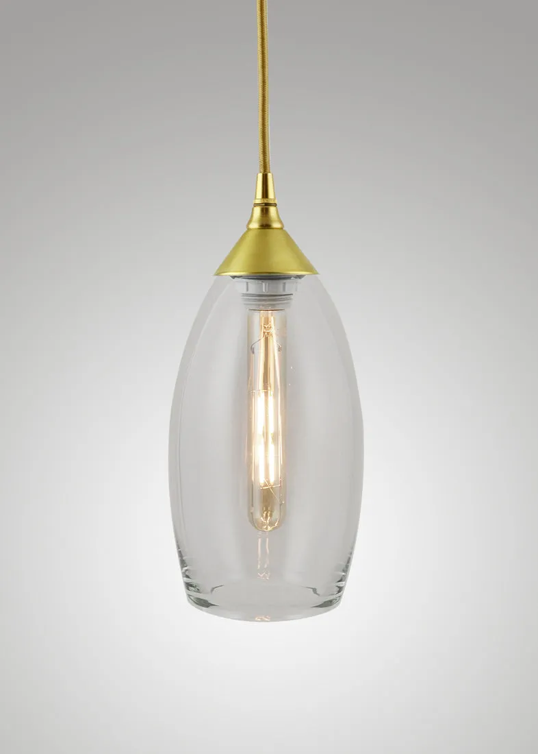 Dune Glass Small Spindle Pendant
