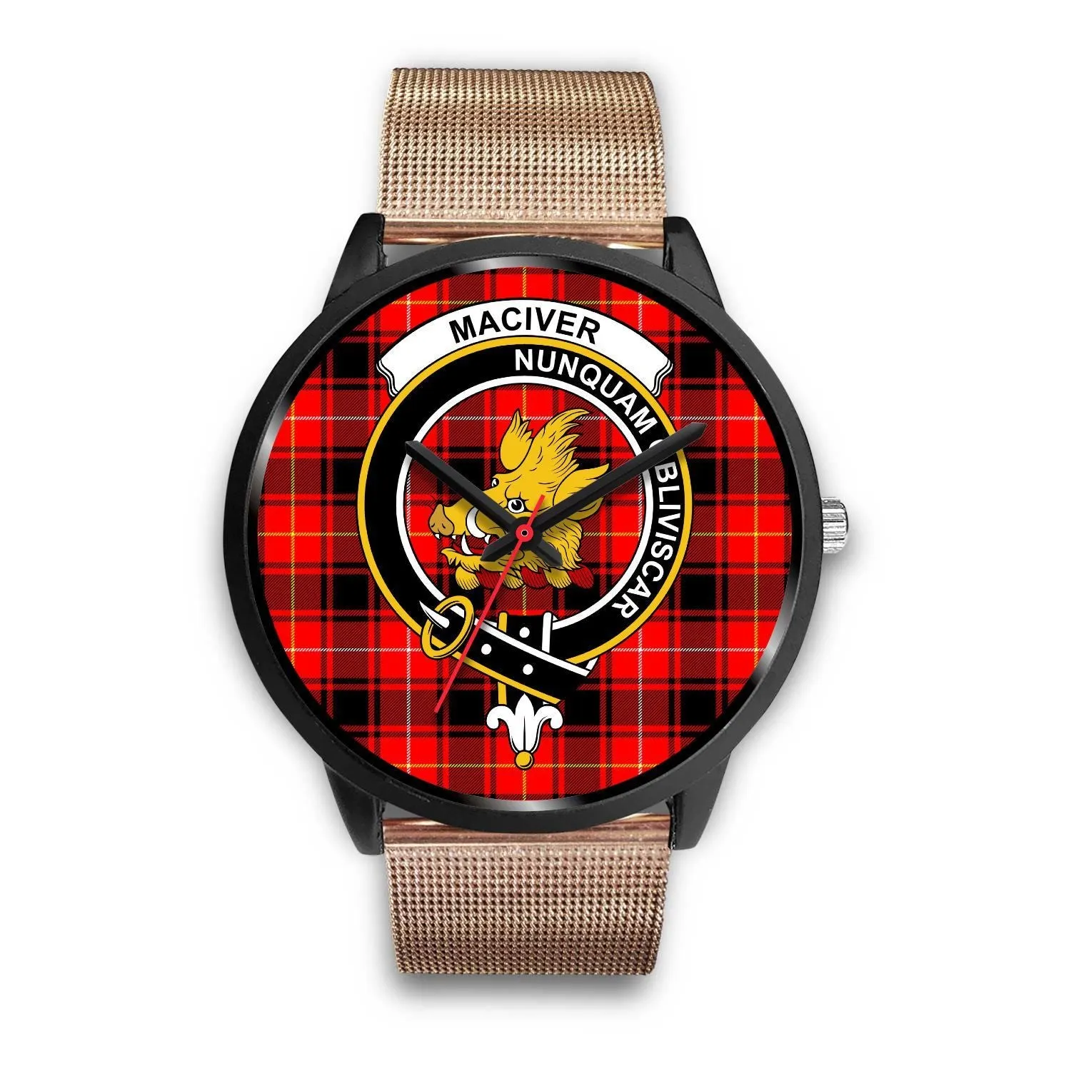 MacIver Clan Badge Tartan Black Watch