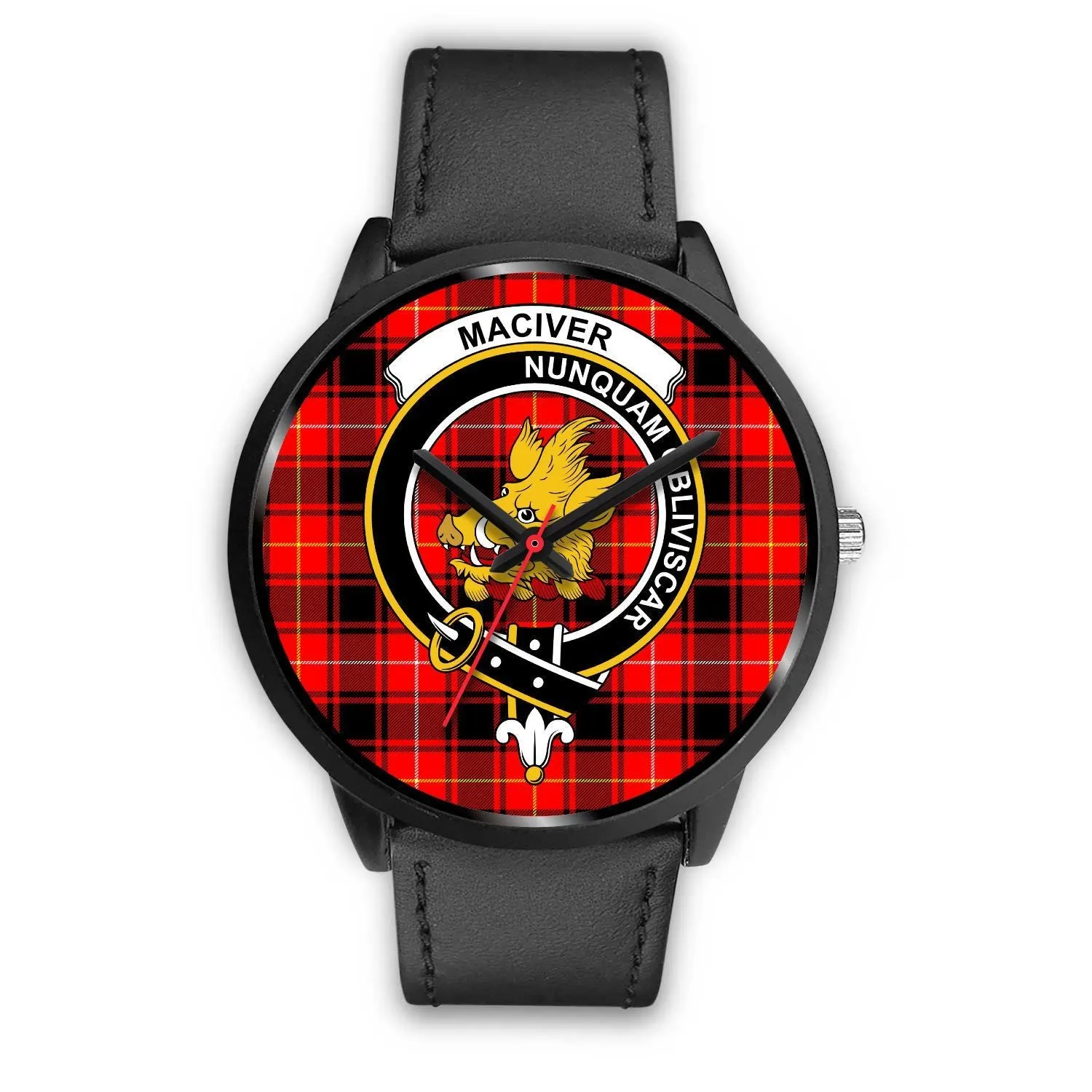 MacIver Clan Badge Tartan Black Watch