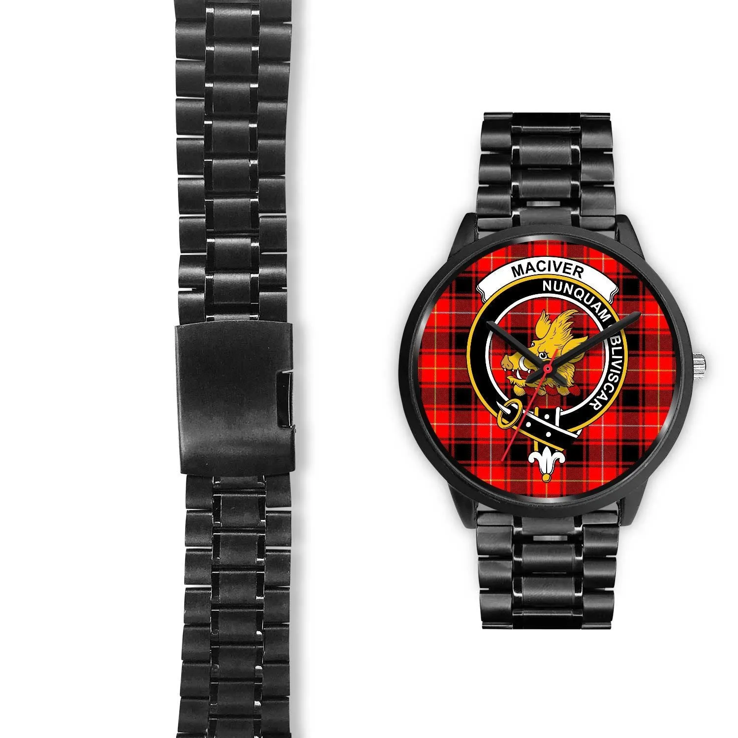 MacIver Clan Badge Tartan Black Watch