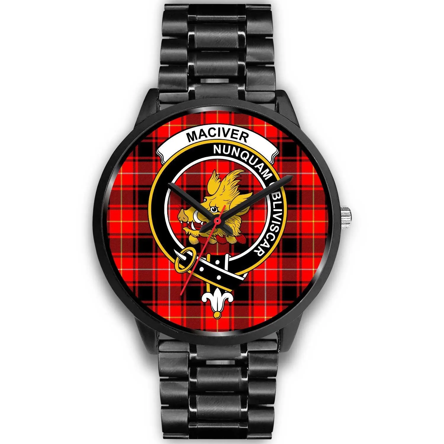 MacIver Clan Badge Tartan Black Watch