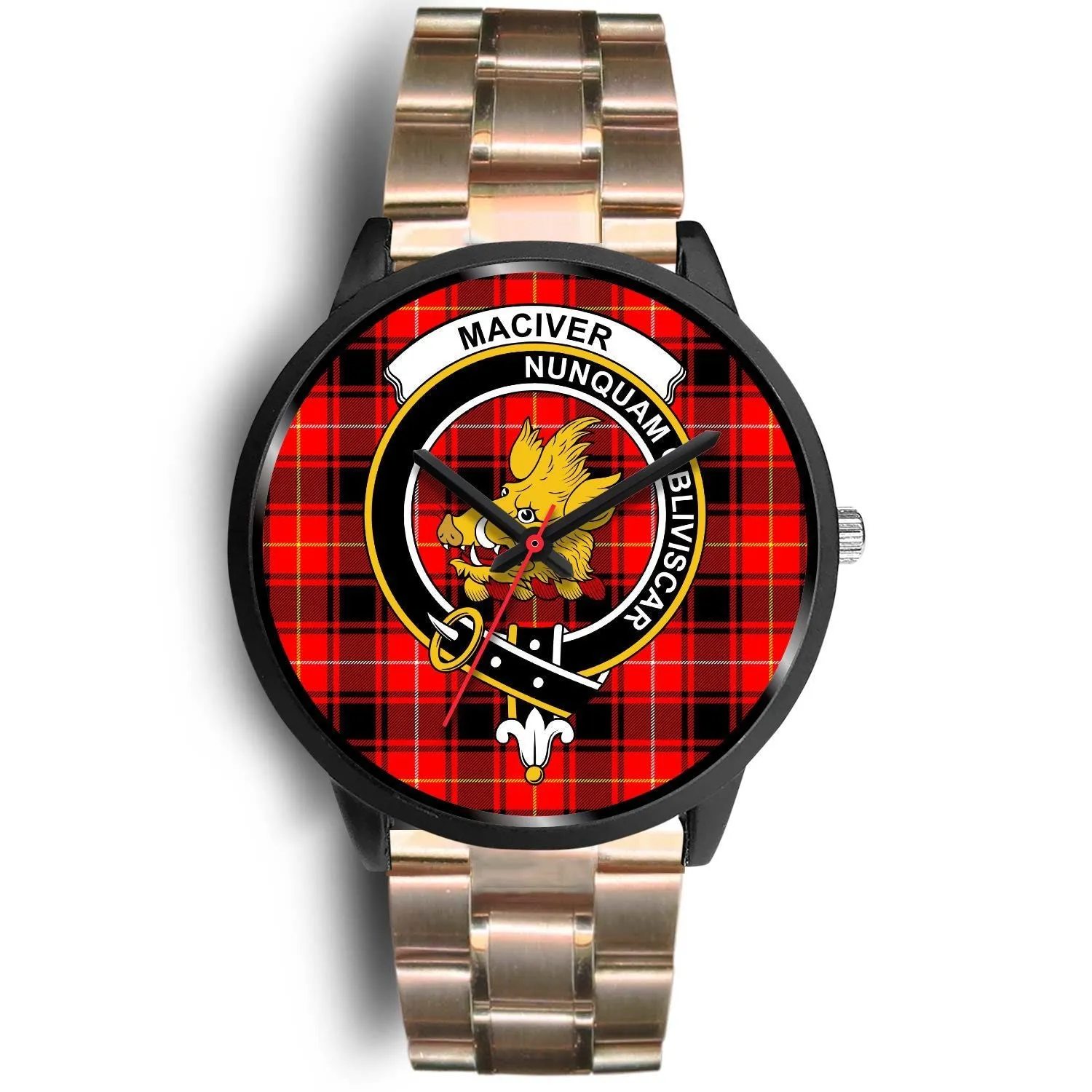 MacIver Clan Badge Tartan Black Watch