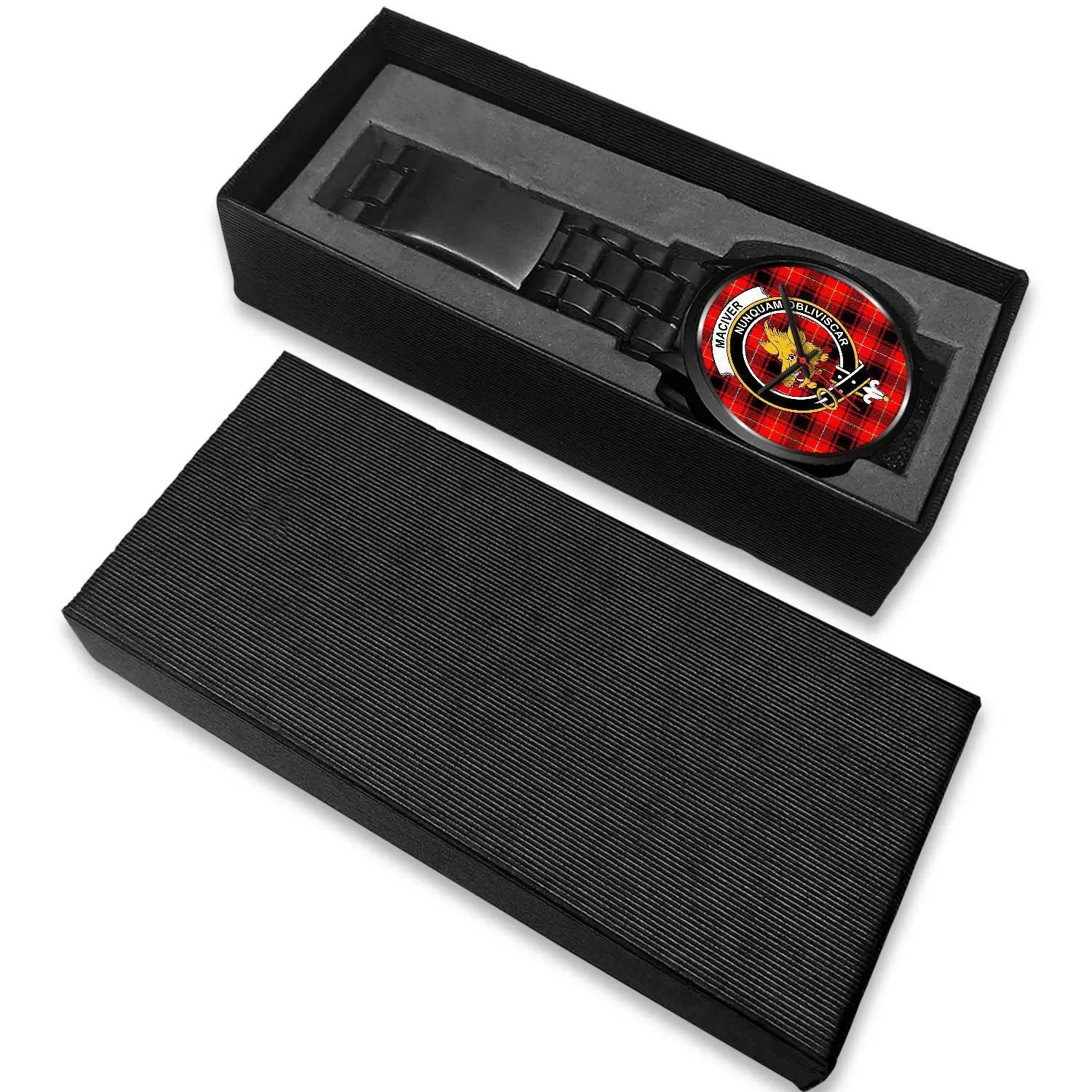 MacIver Clan Badge Tartan Black Watch