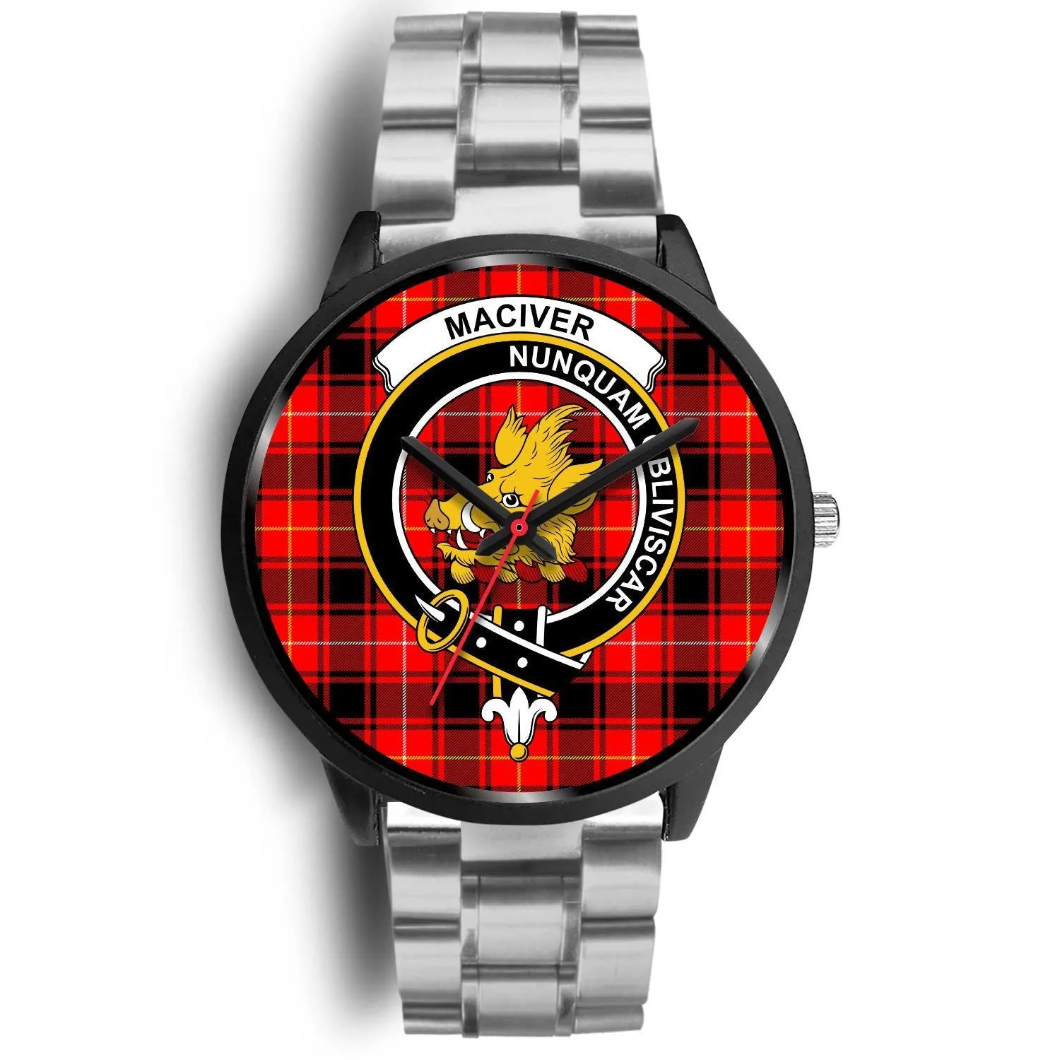 MacIver Clan Badge Tartan Black Watch