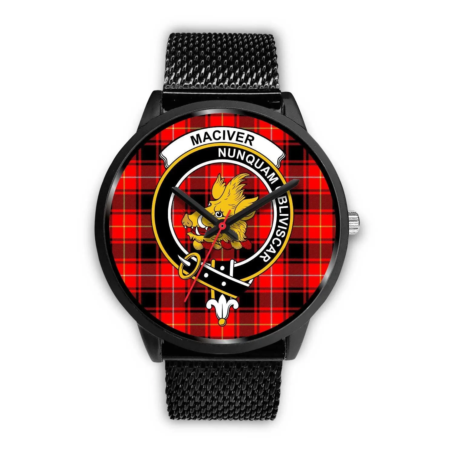 MacIver Clan Badge Tartan Black Watch