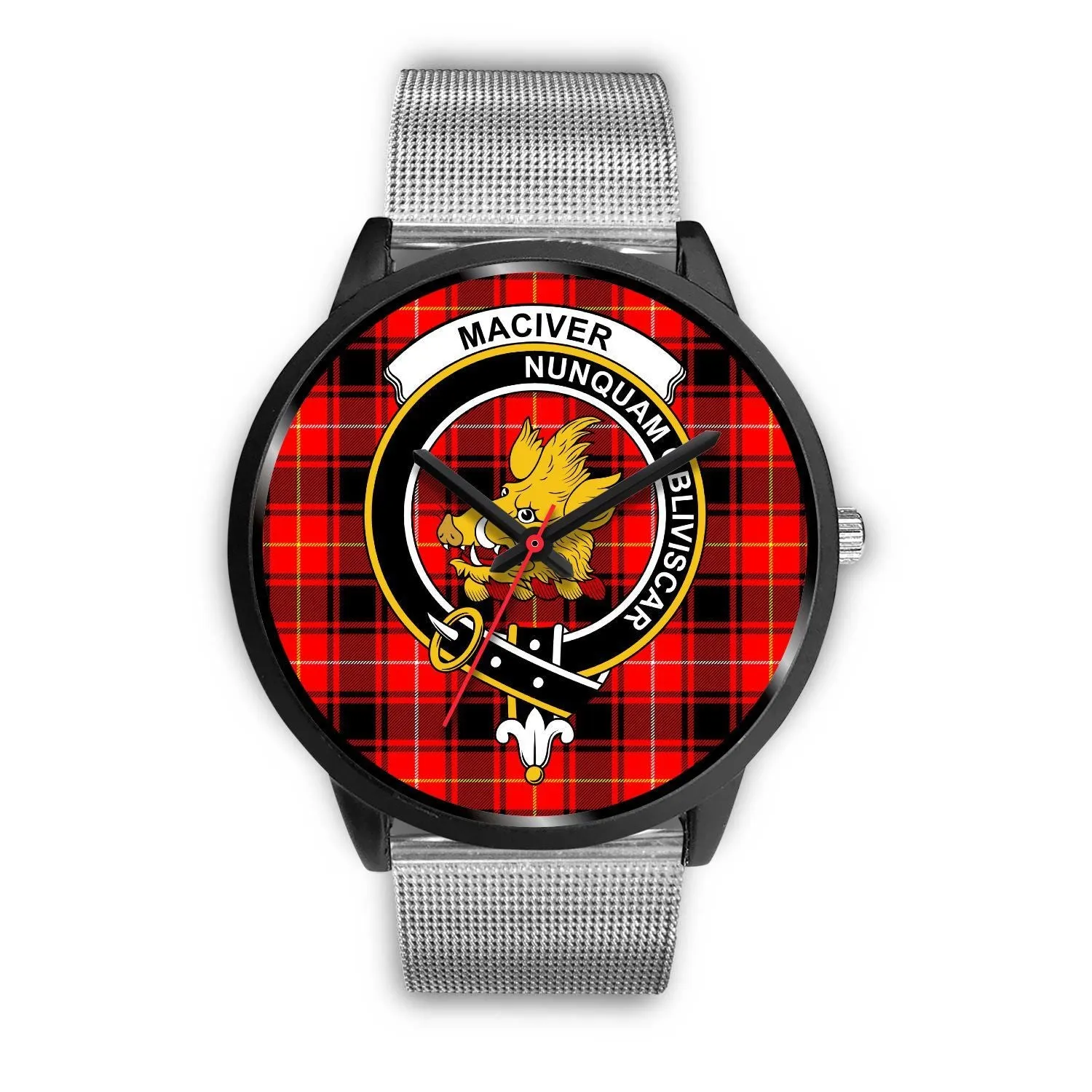 MacIver Clan Badge Tartan Black Watch