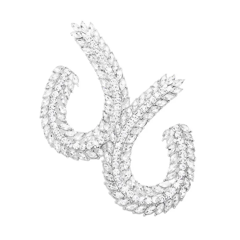 Marquise Round Crystal Rhinestone Evening Earrings