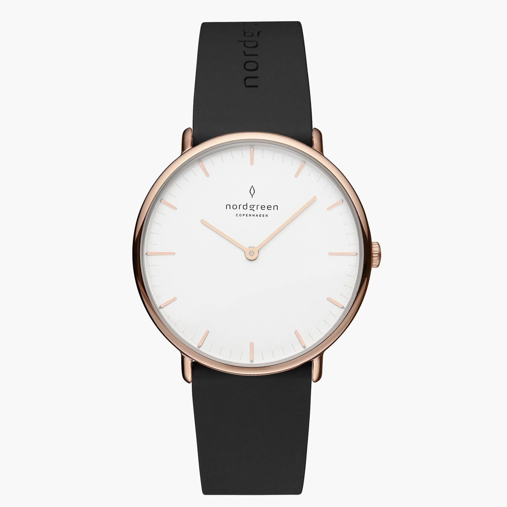 Native | White Dial - Black Rubber