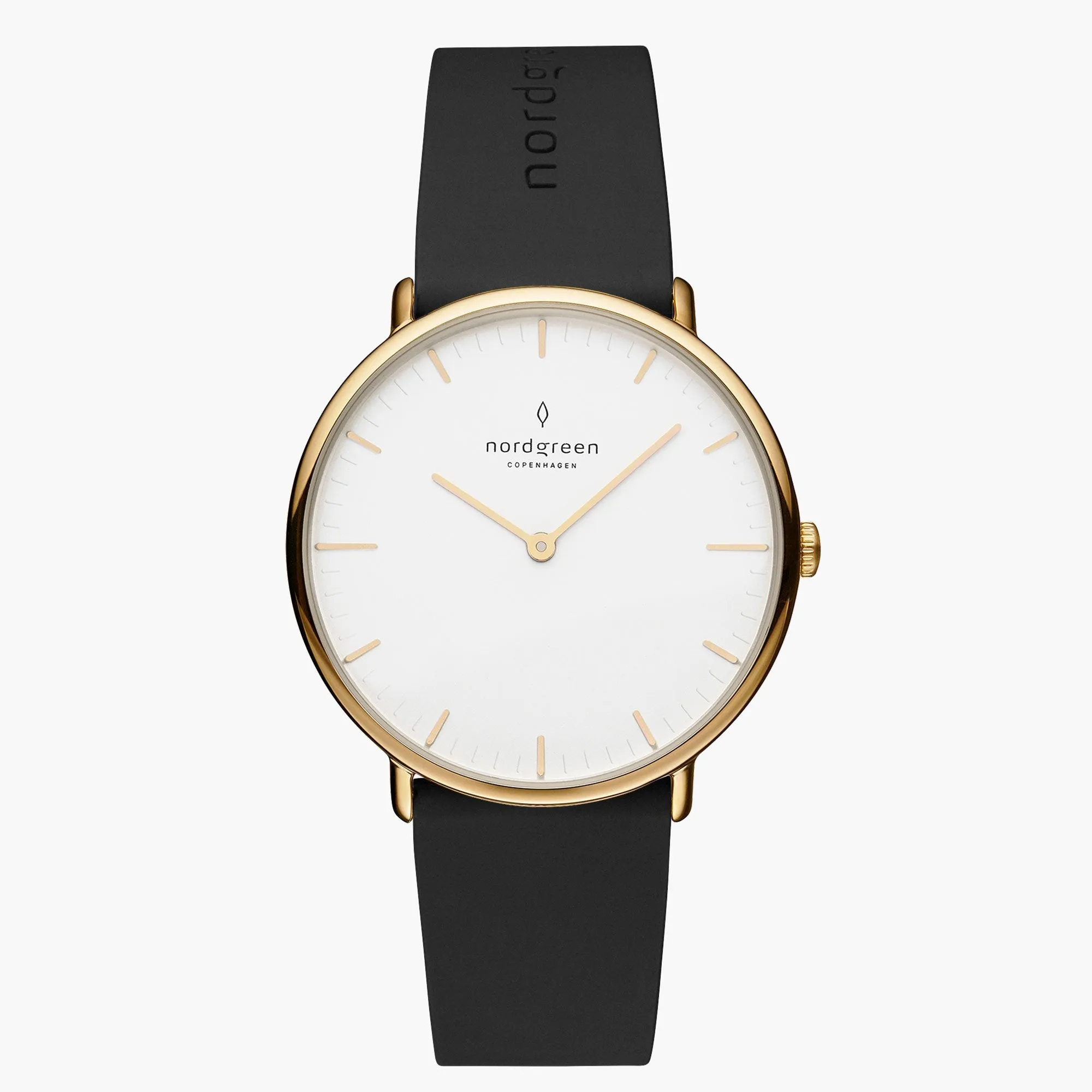 Native | White Dial - Black Rubber