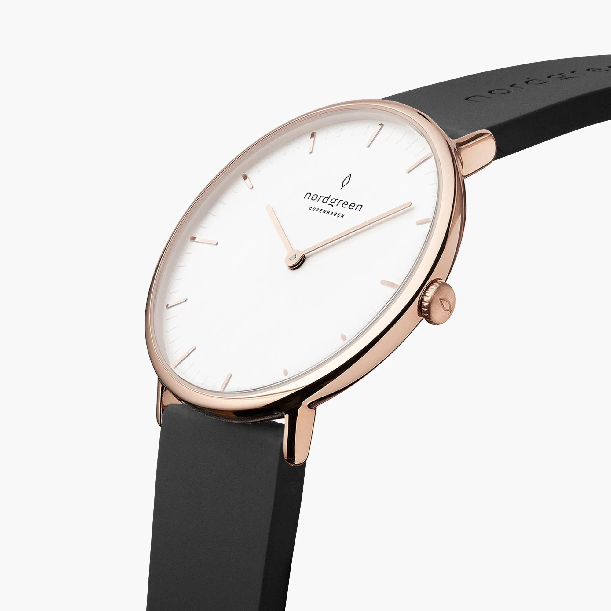 Native | White Dial - Black Rubber