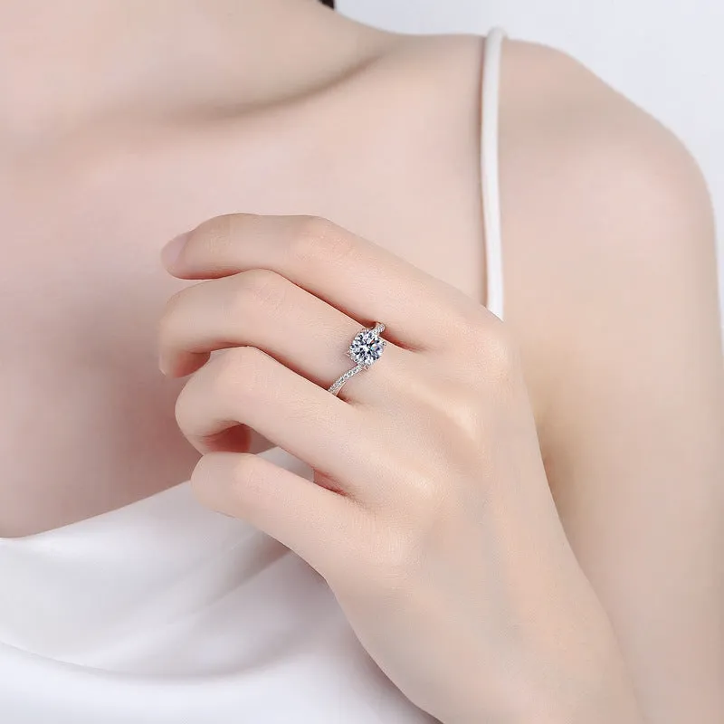 New Moissanite Cow Head Ring