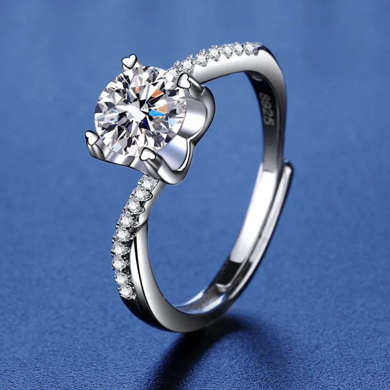 New Moissanite Cow Head Ring