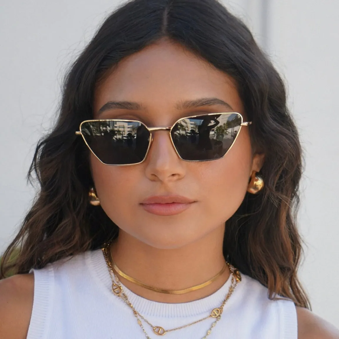 Nic Herringbone Chain Choker Necklace