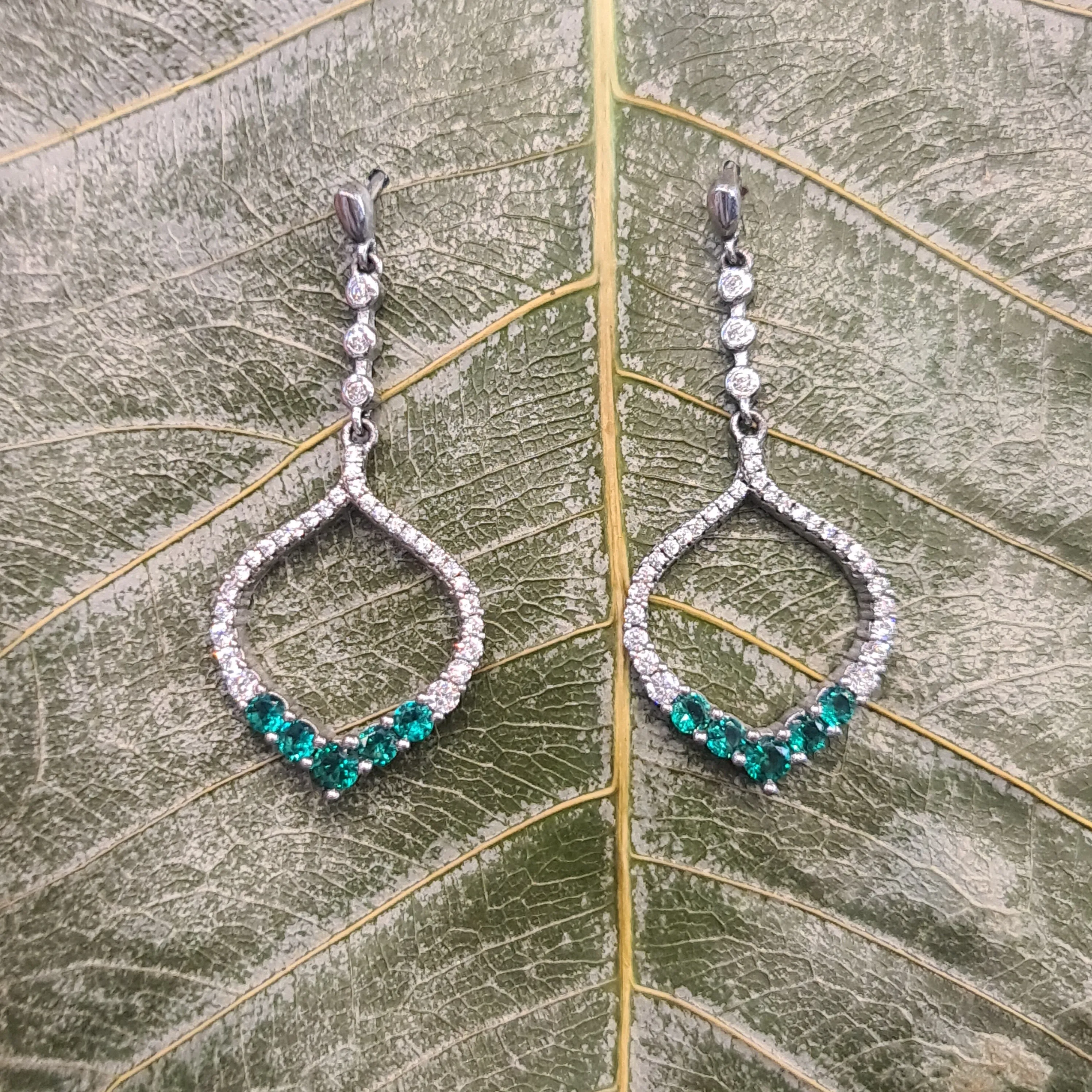 "Dazzling Elegance: Sparkle in Style with 92.5 Silver CZ Earrings"