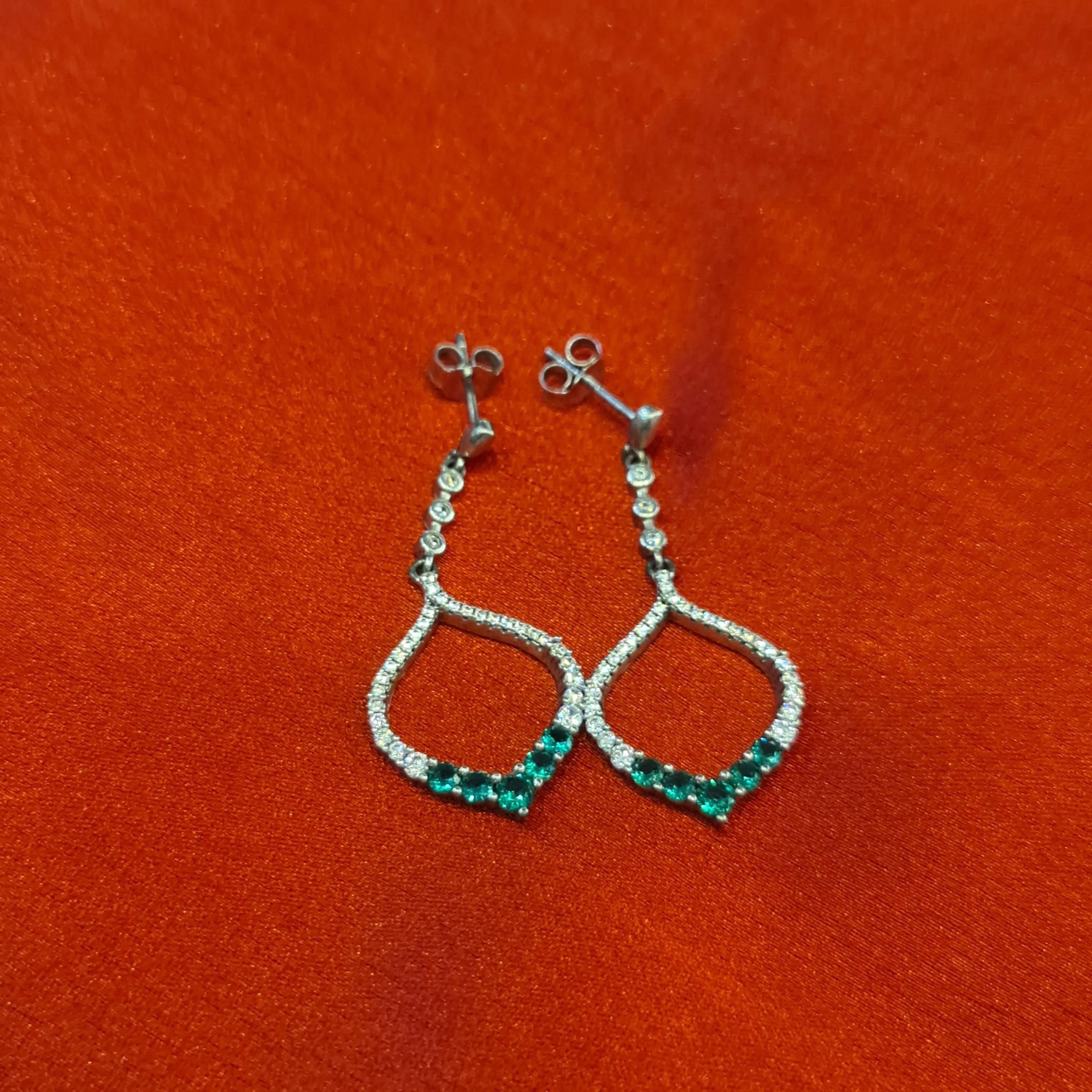 "Dazzling Elegance: Sparkle in Style with 92.5 Silver CZ Earrings"