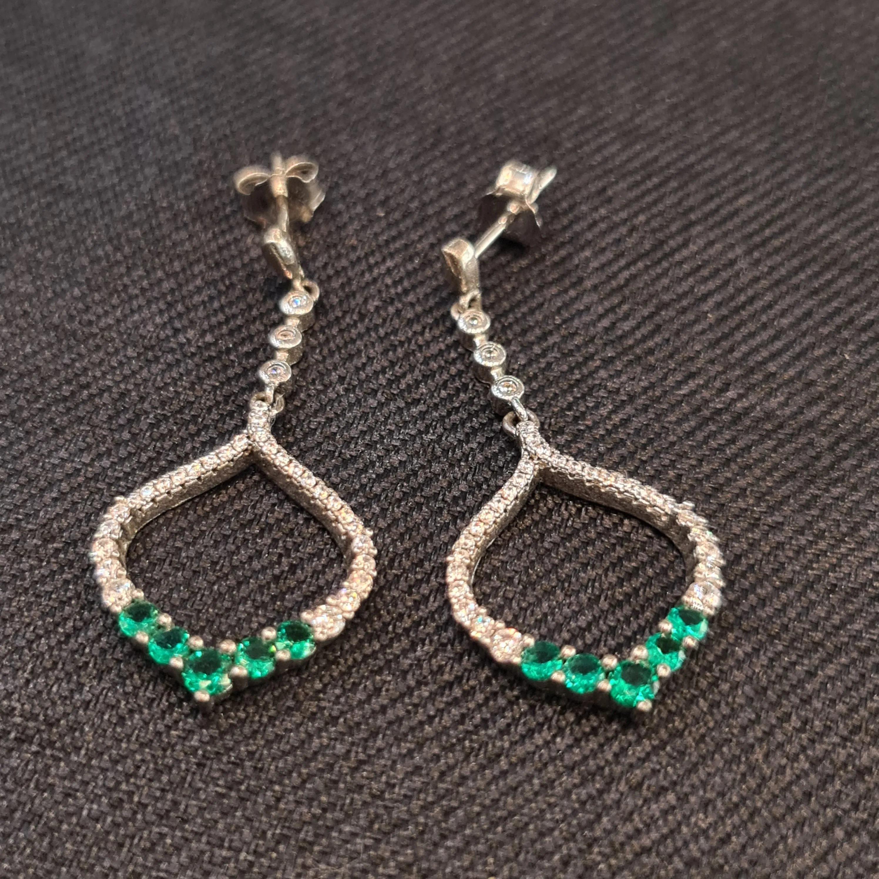 "Dazzling Elegance: Sparkle in Style with 92.5 Silver CZ Earrings"