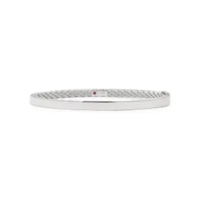 Roberto Coin Ladies Symphony Gold Gate 18K White Gold Bangle Bracelet