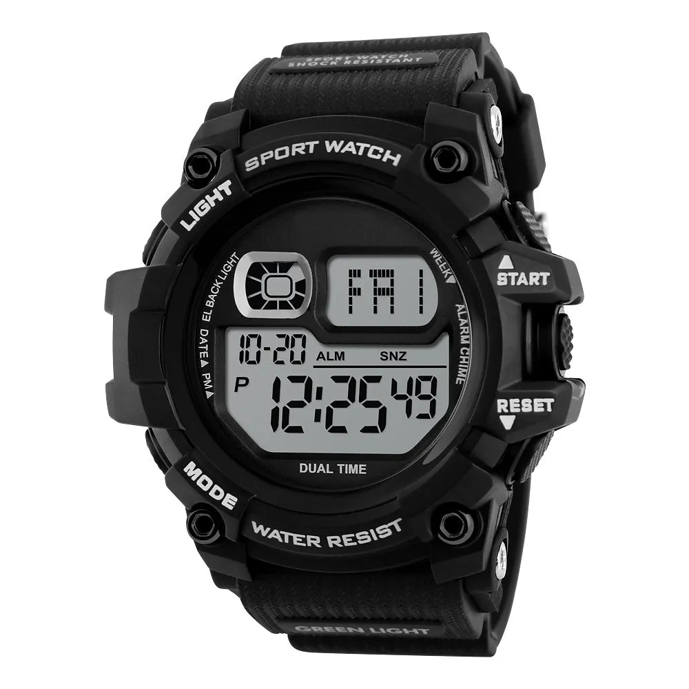 Shock Resistant LED Waterproof Wristwatch