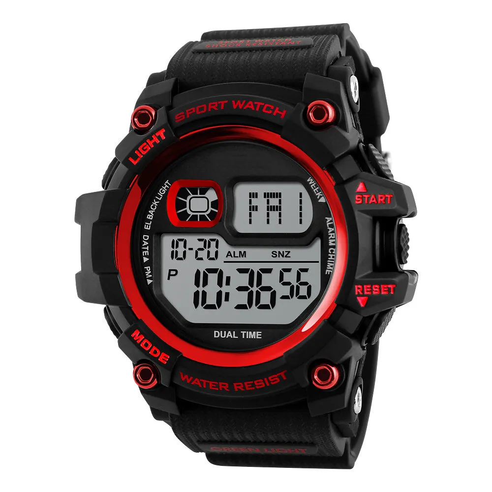 Shock Resistant LED Waterproof Wristwatch