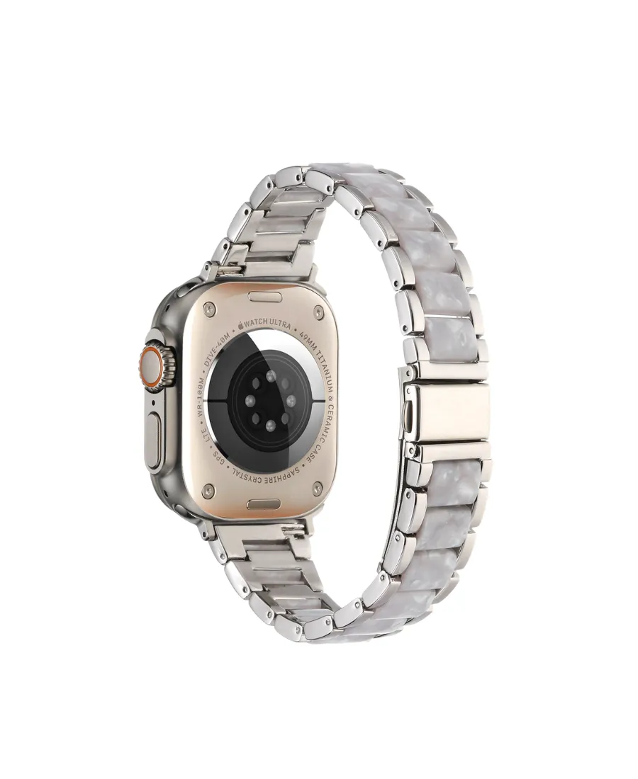 Silver Seashell Watch Band