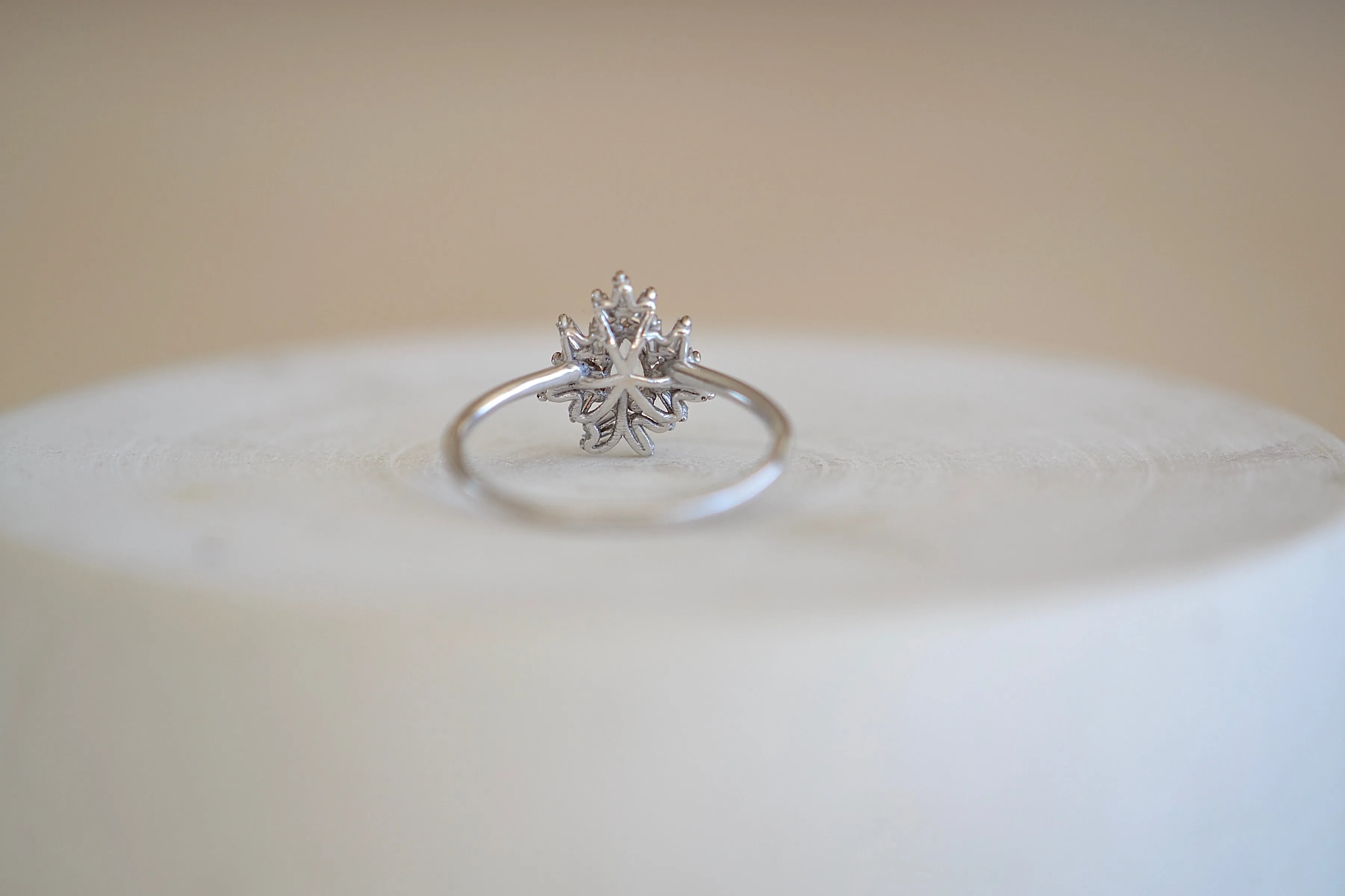 Teardrop Rosecut Firework Ring