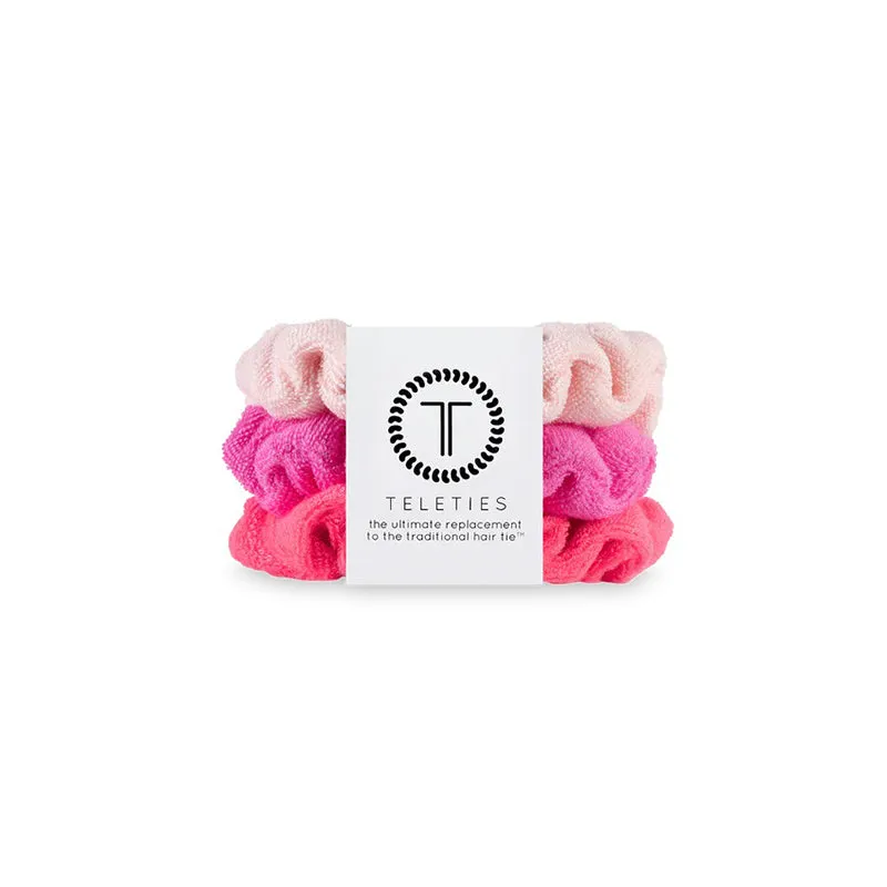 TELETIES | Terry Cloth Scrunchie 3 Pack