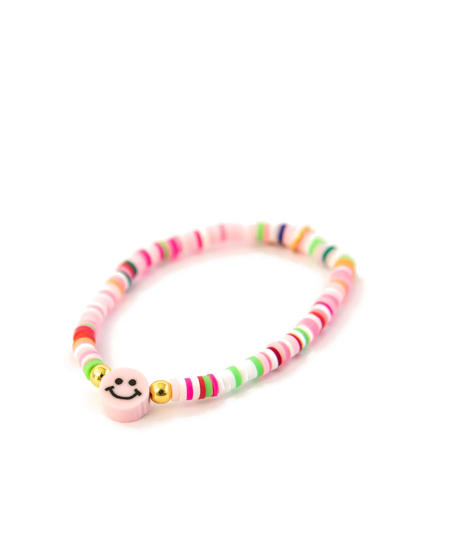 Zomi Happy Face Disc Stretch Bracelet